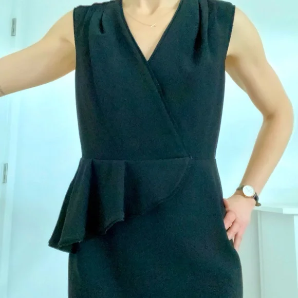 Tory Burch crepe peplum cocktail dress size 2